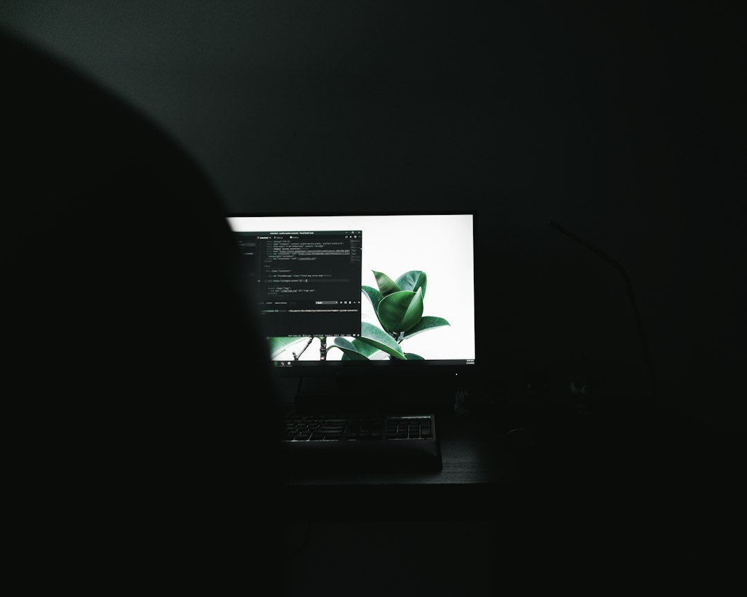 Illustrative photograph of computer coding at night; not a photograph of the alleged incident