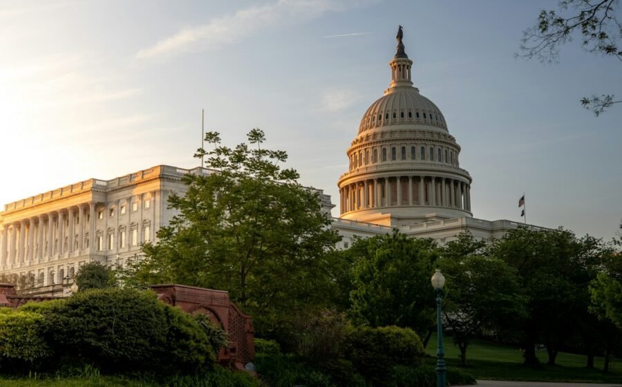 US Capitol at sunrise